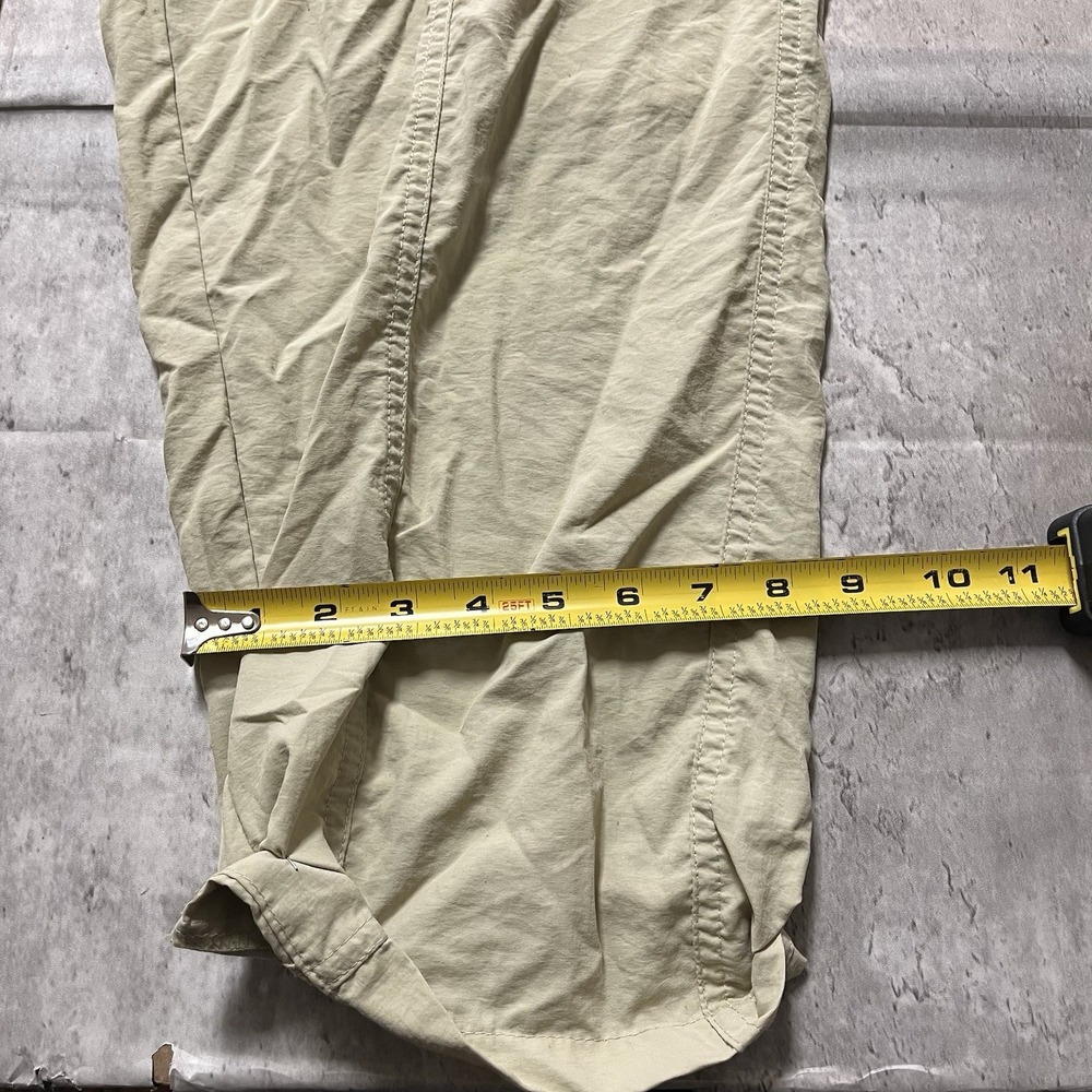 Columbia Pants Mens 32 Beige Convertible Ripstop Cargo Nylon Outdoor Xl 32 Fish - Picture 2 of 10